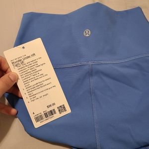 BNWT Lululemon Wunder Under HR Tight 28" Blue Nile 4